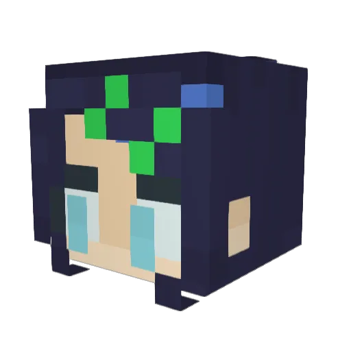 Leothepor Minecraft avatar head, 3D render