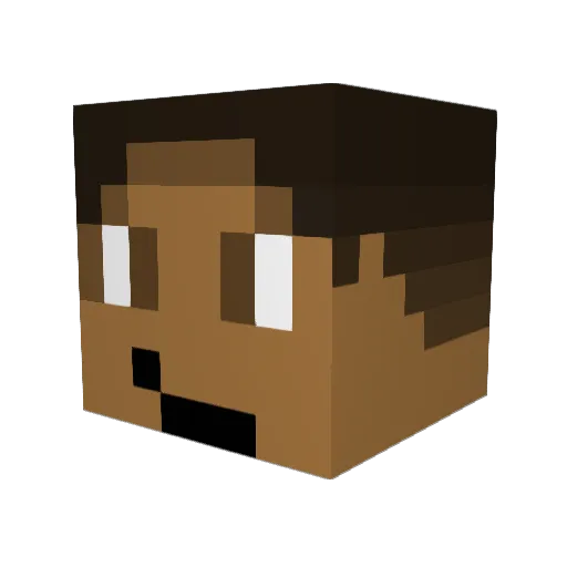 Leothur Minecraft avatar head, 3D render