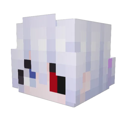 Leovani Minecraft avatar head, 3D render