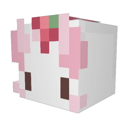 Leovardo Minecraft avatar head, 3D render