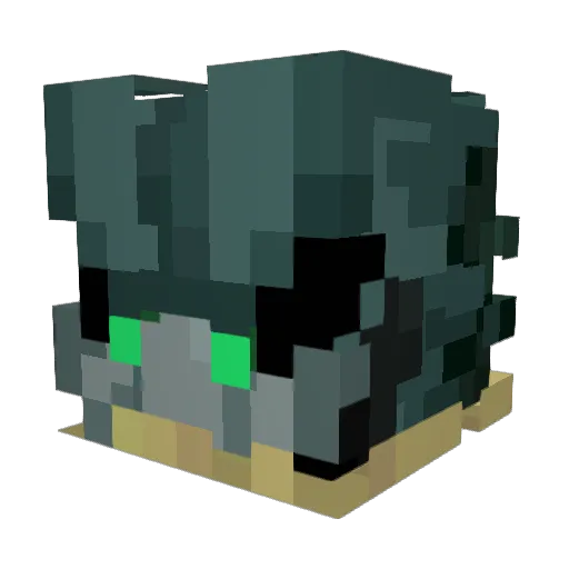 Leowolf115 Minecraft avatar head, 3D render