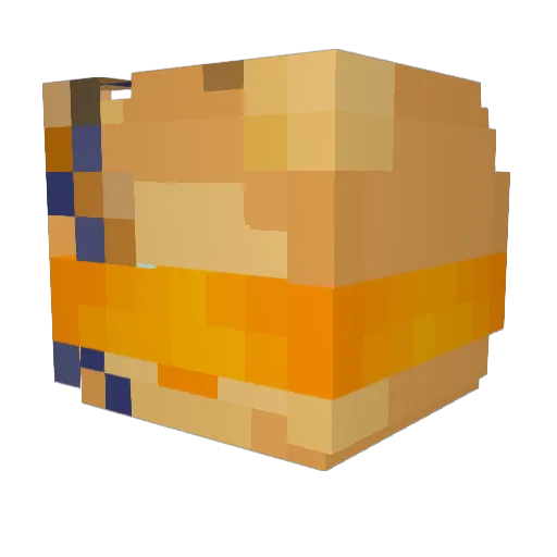 LeoxIntel Minecraft avatar head, 3D render
