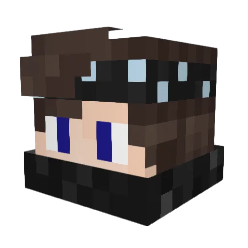 Leoxos999 Minecraft avatar head, 3D render