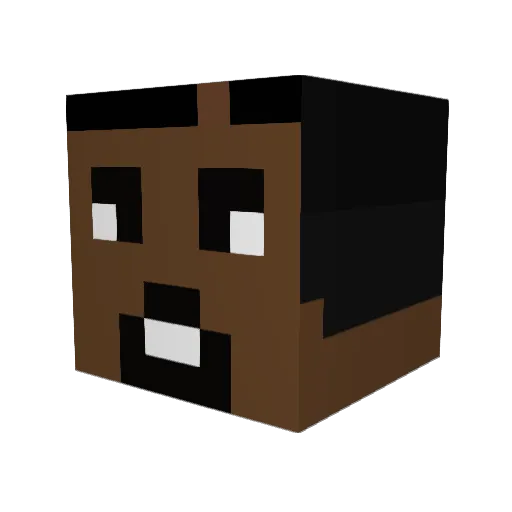 Leoziiin Minecraft avatar head, 3D render