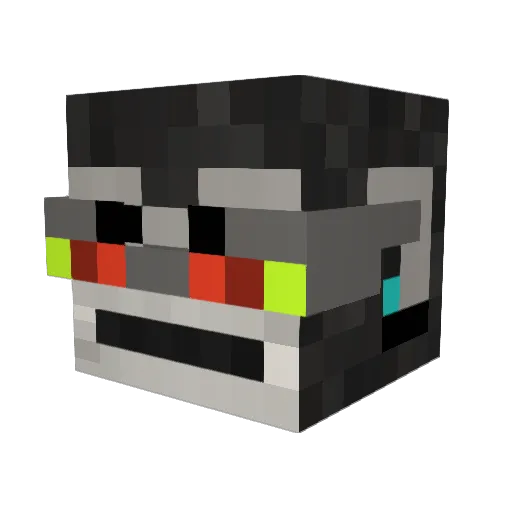 LeozinBrunin Minecraft avatar head, 3D render