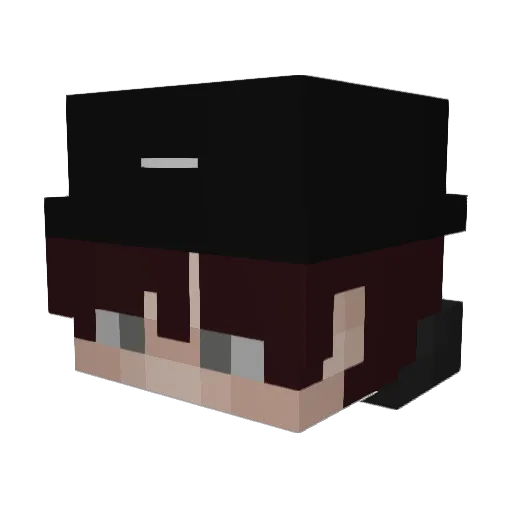 LepabaX Minecraft avatar head, 3D render