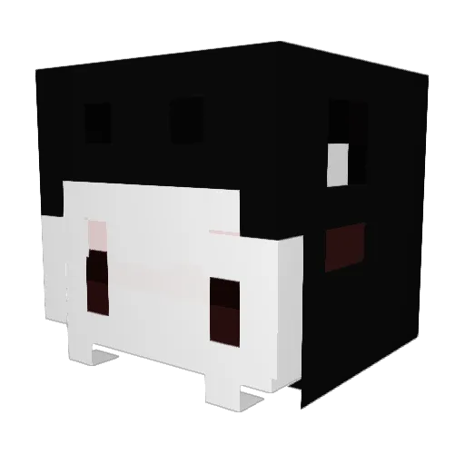 Lepea Minecraft avatar head, 3D render