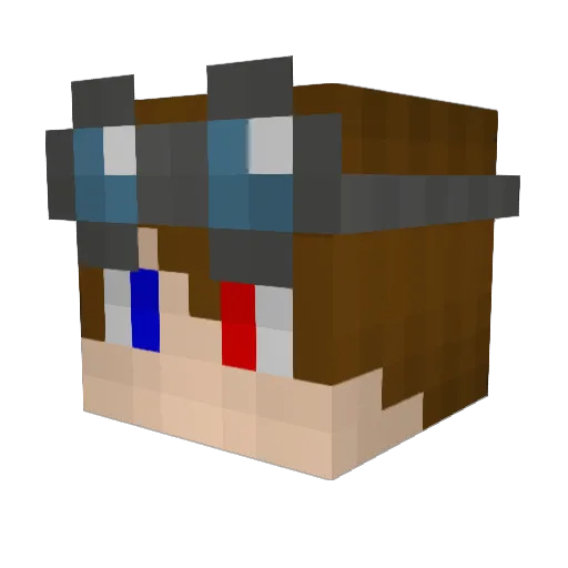 LeperLord Minecraft avatar head, 3D render