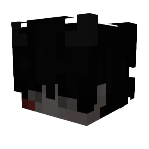 Lepergoatman Minecraft avatar head, 3D render