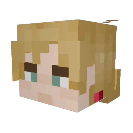 Leppakangas Minecraft avatar head, 3D render