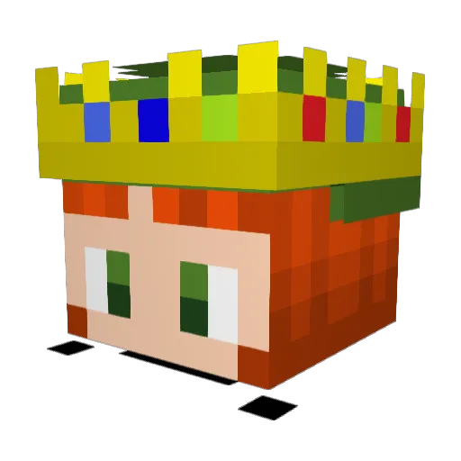 LeprechaunGamer_ Minecraft avatar head, 3D render