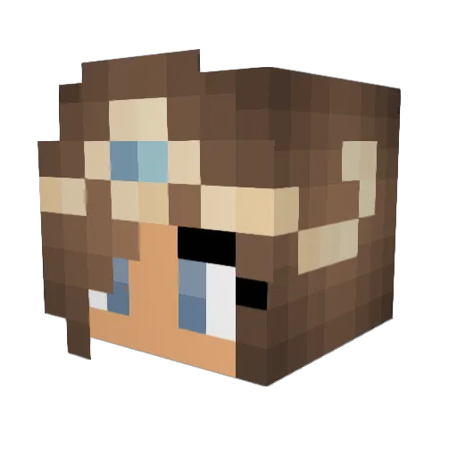 Leprechaun_ Minecraft avatar head, 3D render