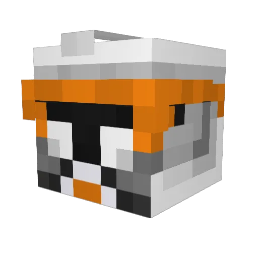 Leptic Minecraft avatar head, 3D render