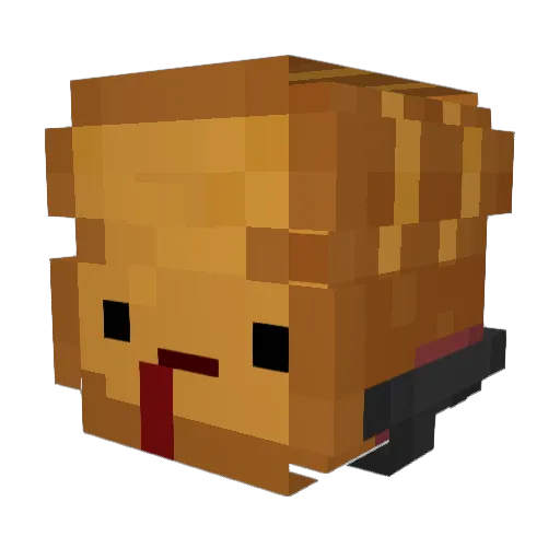 Leptitpain Minecraft avatar head, 3D render