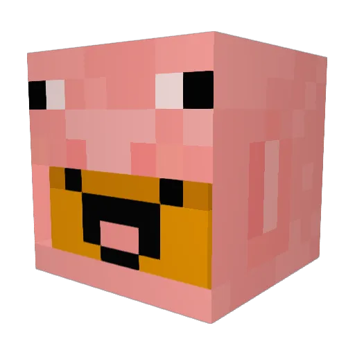 Lepusspuss Minecraft avatar head, 3D render