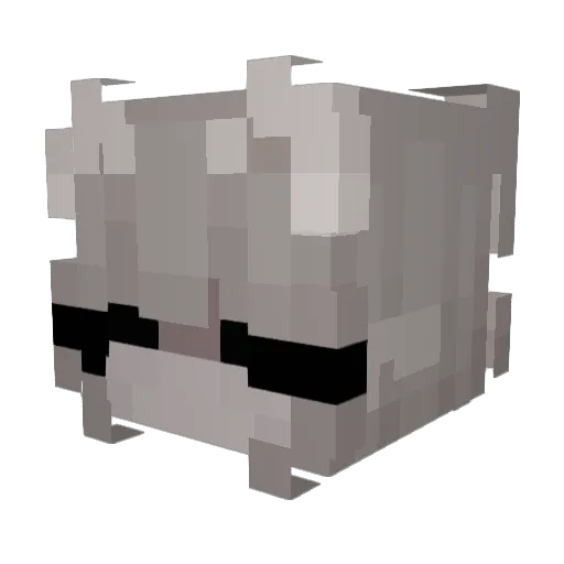 Leqiix_ Minecraft avatar head, 3D render