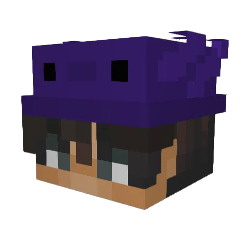 LeqitBasti Minecraft avatar head, 3D render