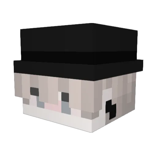 LeqitLibnan Minecraft avatar head, 3D render