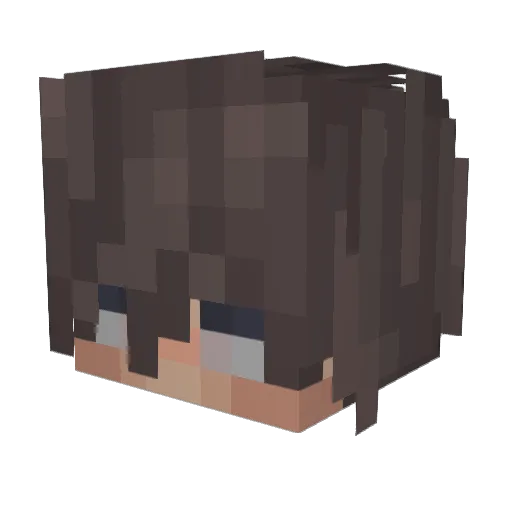 Leqit_Veltix Minecraft avatar head, 3D render