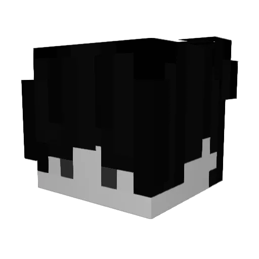 Leqom_ Minecraft avatar head, 3D render