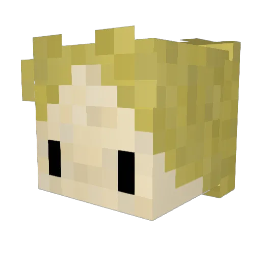 LerIk004 Minecraft avatar head, 3D render
