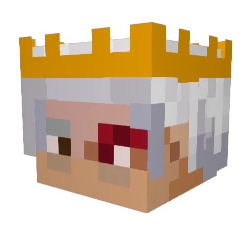 Lerazzz Minecraft avatar head, 3D render