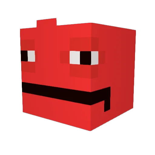 Lerk_TV Minecraft avatar head, 3D render