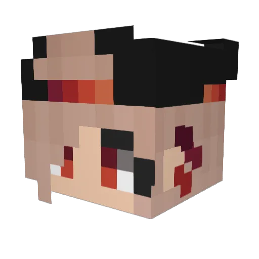 Lerman Minecraft avatar head, 3D render