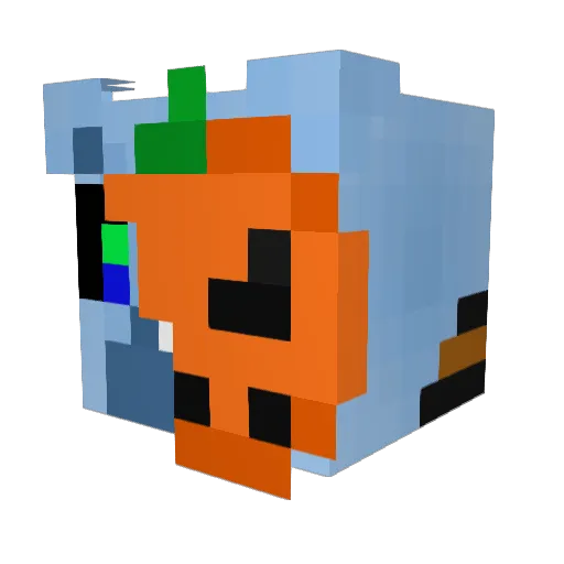 LeroyJenkins011 Minecraft avatar head, 3D render