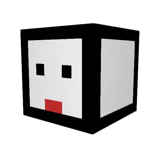 Lerrrrd Minecraft avatar head, 3D render