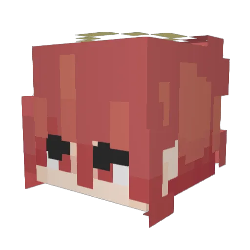 Lerv1e Minecraft avatar head, 3D render