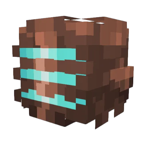 LerzBerz Minecraft avatar head, 3D render