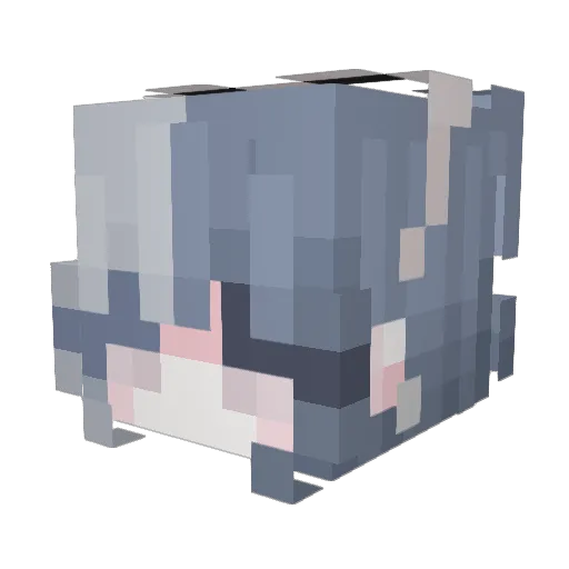 Les3awe Minecraft avatar head, 3D render