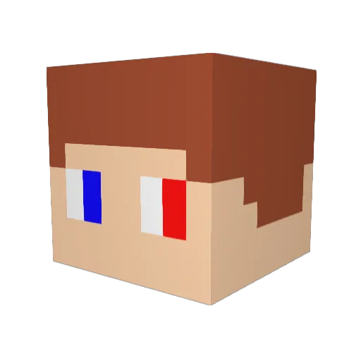 LesPhoenixYTB Minecraft avatar head, 3D render