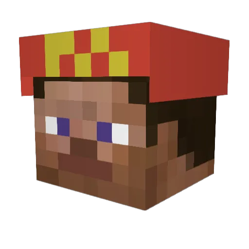 LesProblemes Minecraft avatar head, 3D render