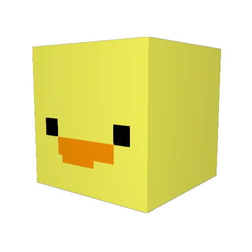 LesWeiler Minecraft avatar head, 3D render