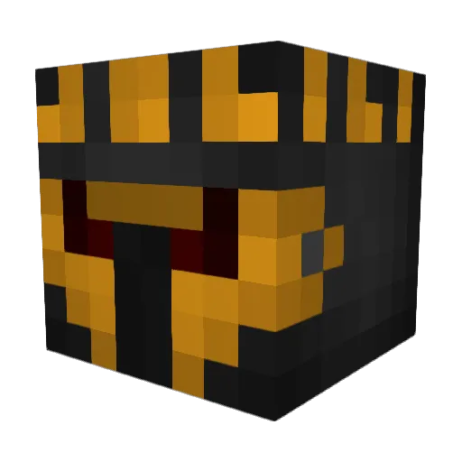 Les_Fantome Minecraft avatar head, 3D render