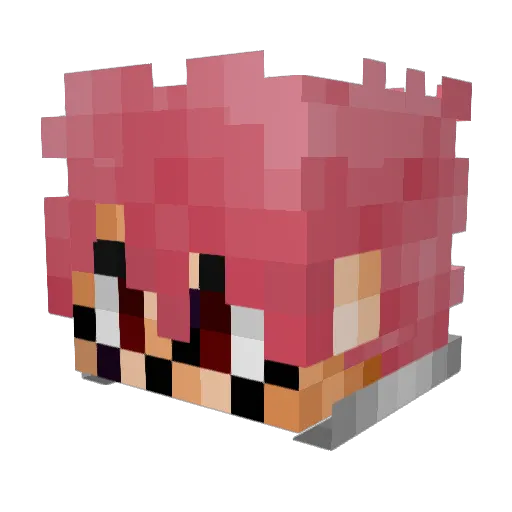 Les_Titans Minecraft avatar head, 3D render