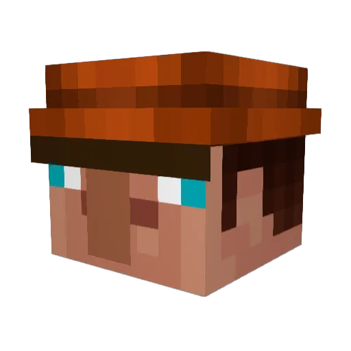 Les____ Minecraft avatar head, 3D render