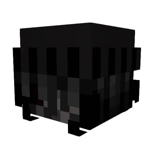 LesbianWife Minecraft avatar head, 3D render