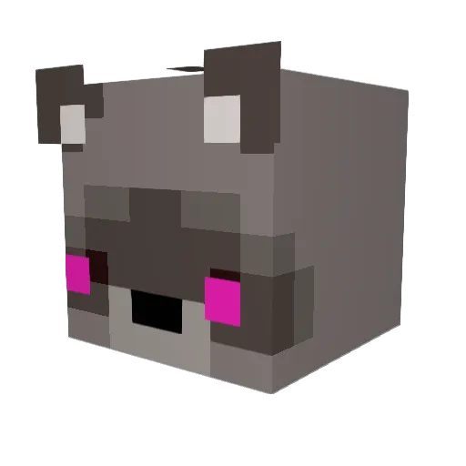 LesboGamer420 Minecraft avatar head, 3D render