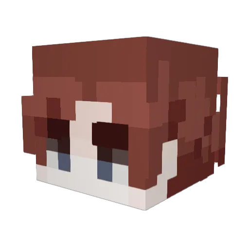 Leshy1 Minecraft avatar head, 3D render