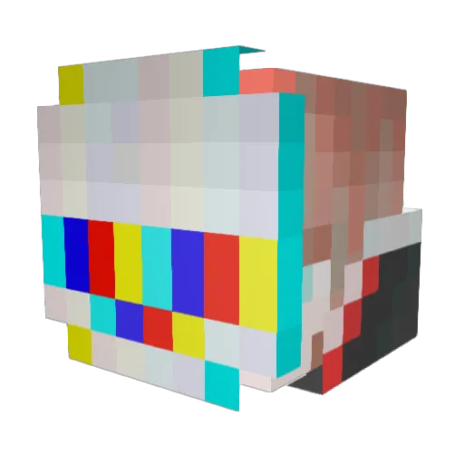 LesionPulse Minecraft avatar head, 3D render