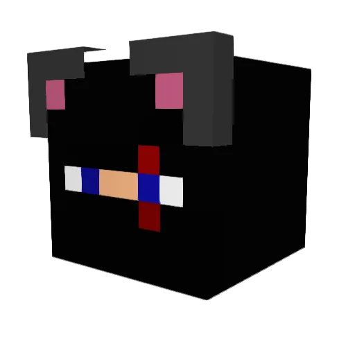 LesiuDSGN Minecraft avatar head, 3D render