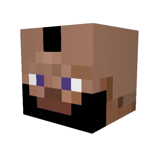 Leske07 Minecraft avatar head, 3D render