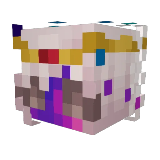 Leskra Minecraft avatar head, 3D render