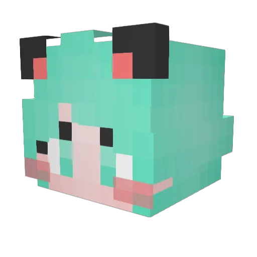 Lesley_I Minecraft avatar head, 3D render