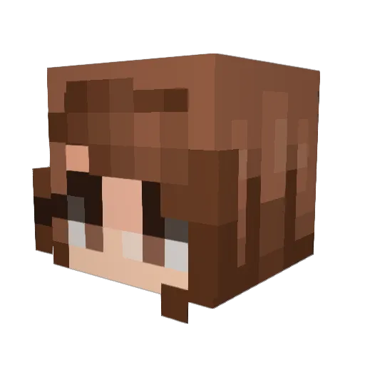 Leslie754 Minecraft avatar head, 3D render