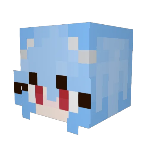 Lesnowq Minecraft avatar head, 3D render
