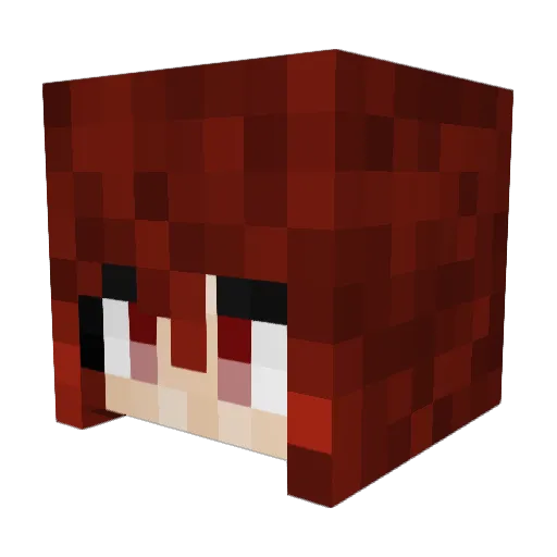 LesserFractal Minecraft avatar head, 3D render